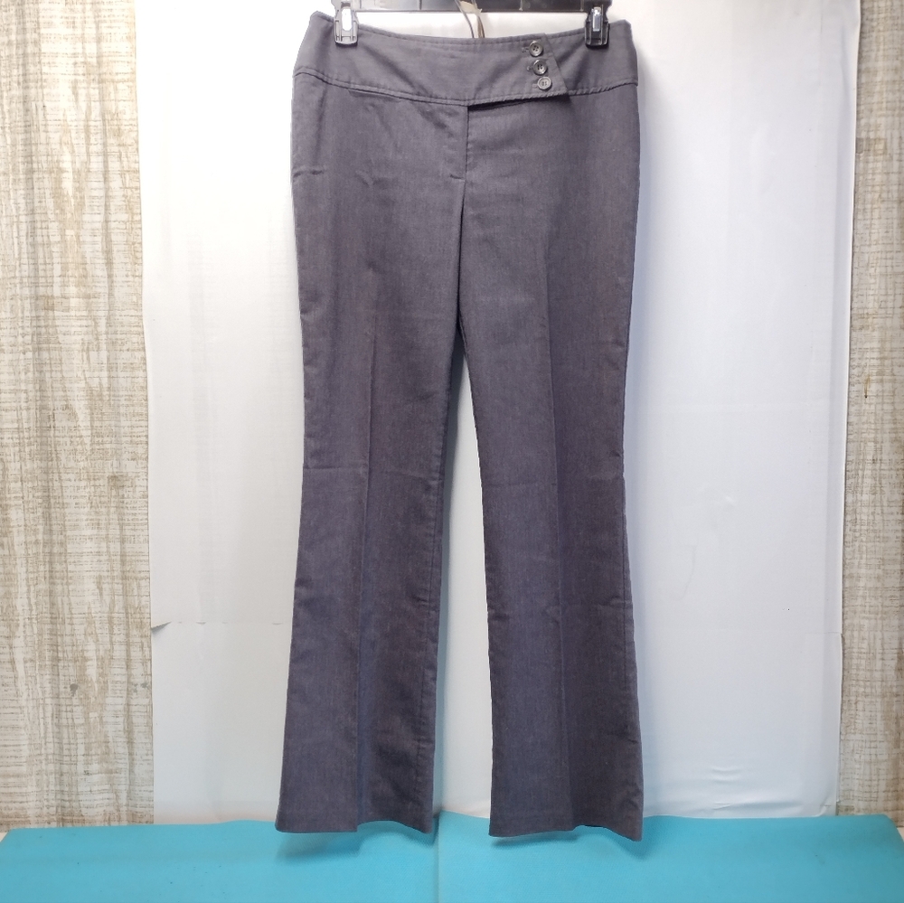Mandee Women's Low Rise Boot Cut Pants Grey Size 11